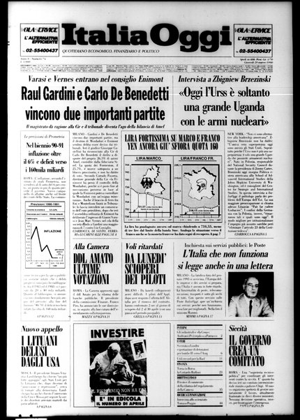 Italia oggi : quotidiano di economia finanza e politica